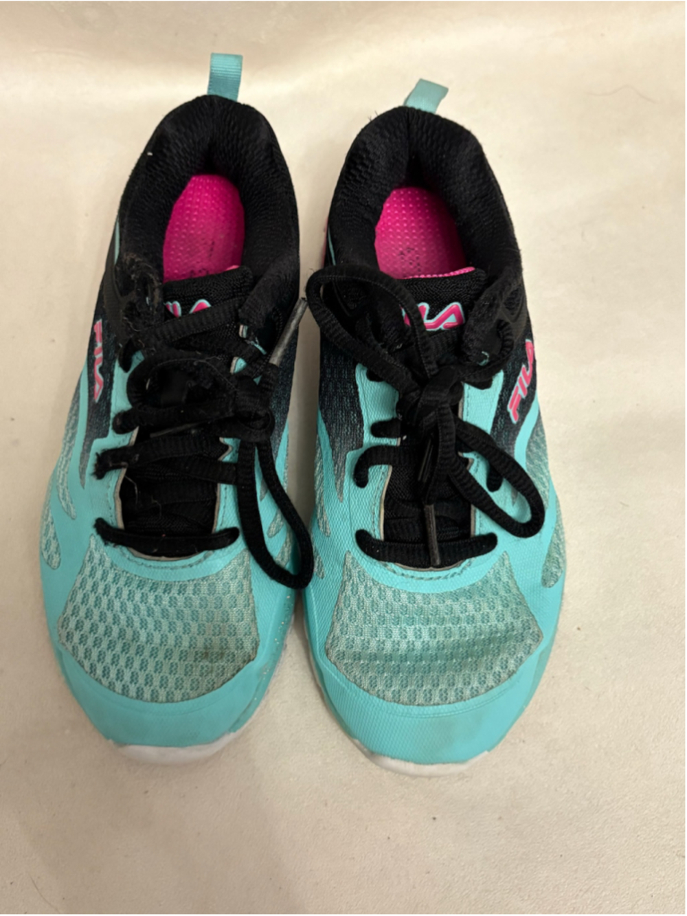 Kids Fila Sneakers Blue and Black size 13